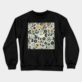 Folkloric Doodle V1 Crewneck Sweatshirt